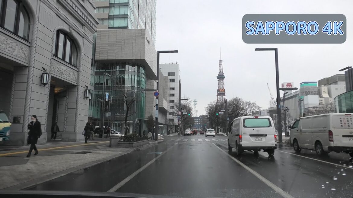 札幌市中央区（札幌駅前通）～江別市（豊栄ランプ）：苗穂中通 → 8丁目通→ 鉄西線 → 南大通（南大橋）など [ #札幌市 #江別市 4K/30p 車載動画] Japan Drive Hokkaido