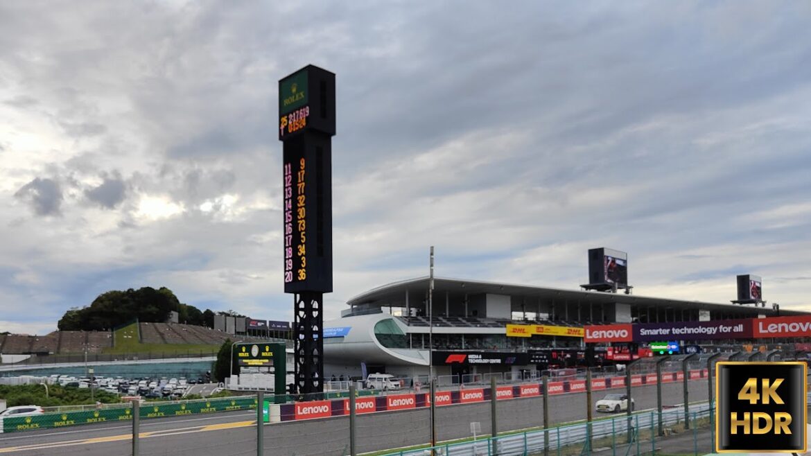 Cycling From Suzuka Circuit To Net Cafe After F1 Friday Practice