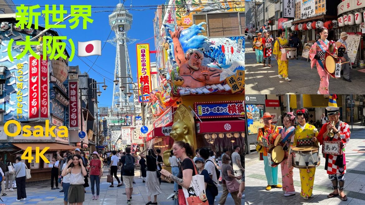 [4K] 🇯🇵通天閣-新世界 (日本大阪)Tsutenkaku-Shinseikai (Osaka Japan) September 2023