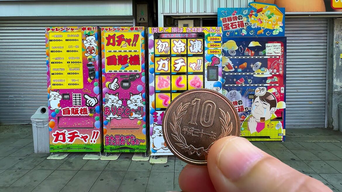 Cheap Mystery Vending Machines in Japan
