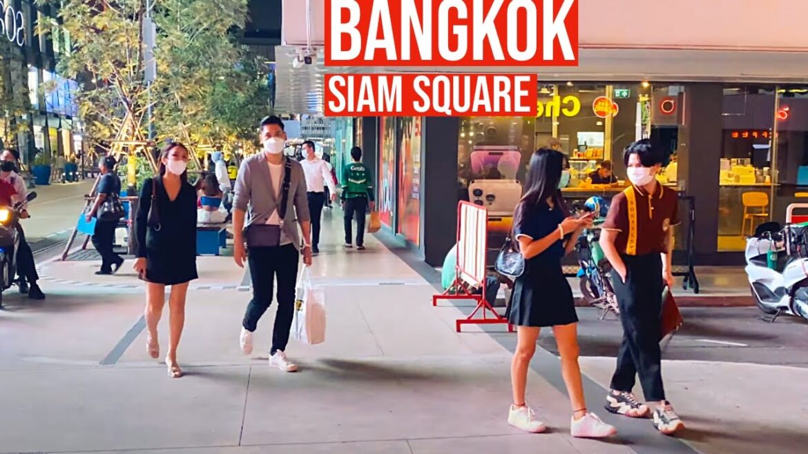 🇹🇠Bangkok Downtown. Nightlife. Siam Square. Thai Actor Yin Wan meet Fans. Walking Tour. Thailand 4K 🇹🇠Bangkok Downtown. Nightlife. Siam Square. Thai Actor Yin Wan meet Fans. Walking Tour. Thailand 4K