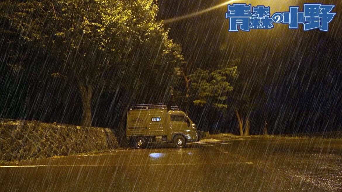 雨の車中泊。青森の最高地点1625ｍ。岩木山へバグトラック車中泊 半固体電池【Rover2000】秘密基地でギョウザを焼く