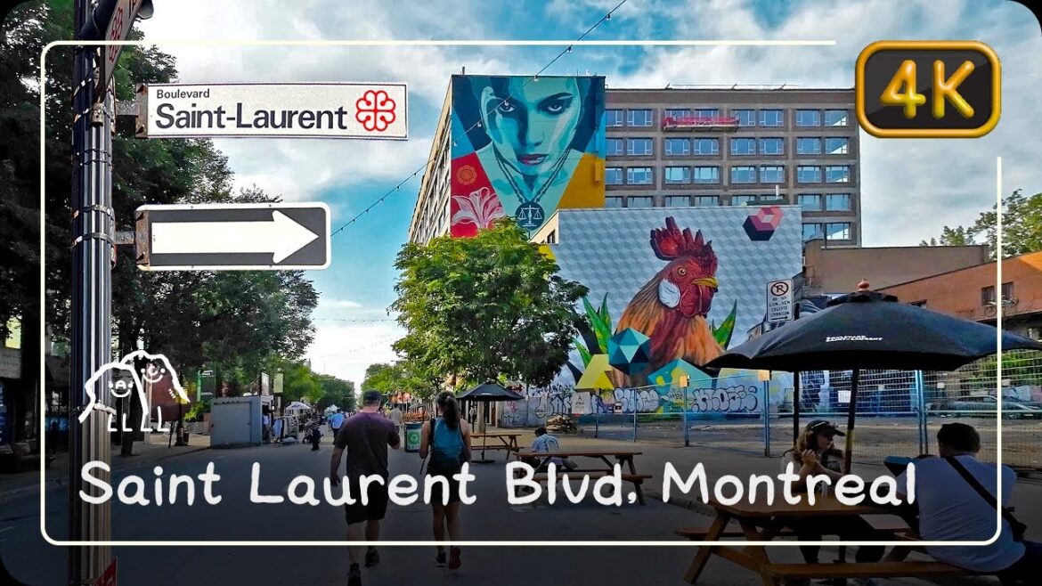 Walking on Saint Laurent Boulevard, Montreal | Quebec, Canada [4K-HDR ASMR]