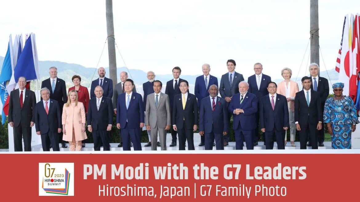 PM Modi with the G7 Leaders in Hiroshima, Japan | G7 Family Photo