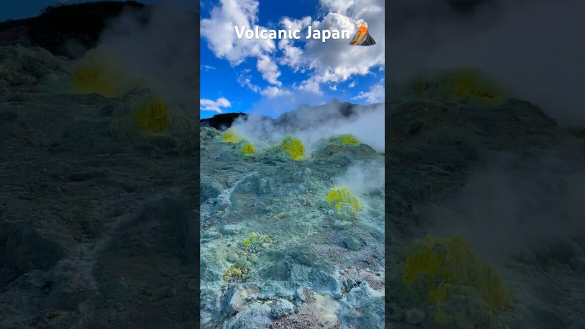 Don't miss this active volcano in Hokkaido, Japan! #japantravel #volcano #shorts