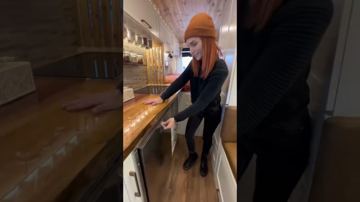 MINI VAN TOUR | 2023 Van Build Boho Design #short #vanlife