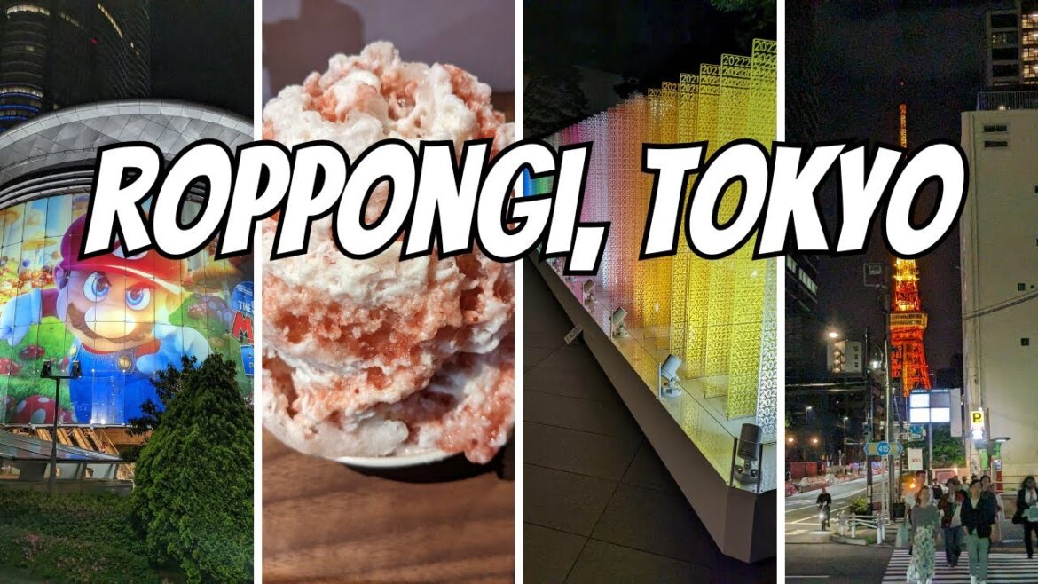 Roppongi after Dark - Art, Shaved Ice, and Tokyo Tower Lights [4K]