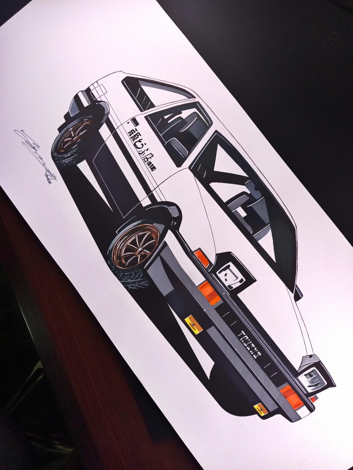 Toyota AE86 Drawing.... *Eurobeat intensifies*