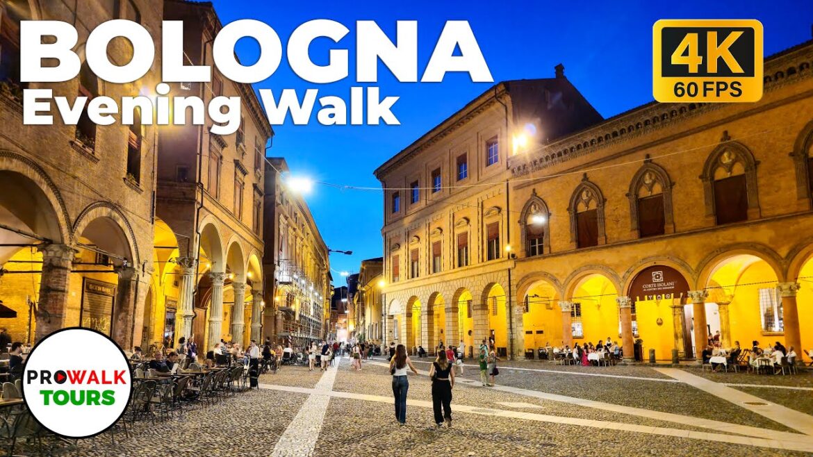 Bologna, Italy Evening Walking Tour – 4K 60fps with Captions Bologna, Italy Evening Walking Tour - 4K 60fps with Captions