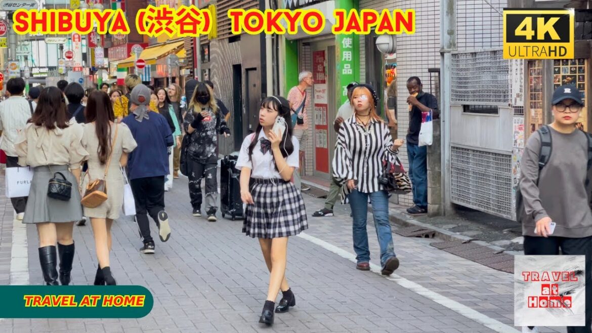 4k hdr japan travel | Walk in Shibuya (渋谷) Tokyo japan |  Relaxing Natural City ambience