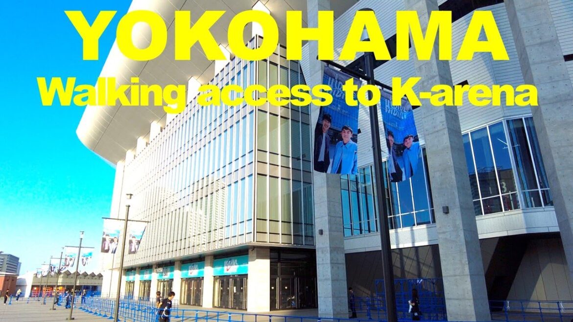 【4K HDR🇯🇵】How to get from Yokohama Station to K-Arena Yokohama on foot