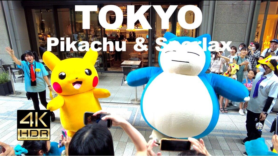 【4K HDR🇯🇵】Pikachu & Snorlax Greeting / Pokémon Center Tokyo DX 【4K HDR🇯🇵】Pikachu & Snorlax Greeting / Pokémon Center Tokyo DX