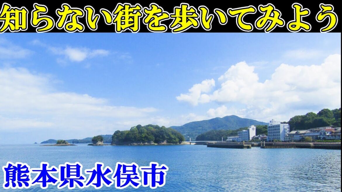 海辺の温泉町とバラ園のある道の駅を歩く【日本まち歩き】熊本県水俣市