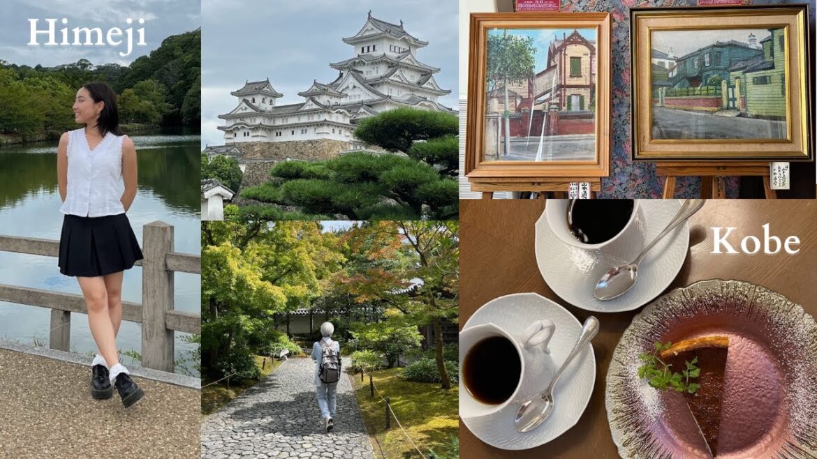 JAPAN VLOG: Himeji & Kobe | Himeji Castle & park | Kobe Kitano houses | Kobe Beef | Hotel View | 🇯🇵