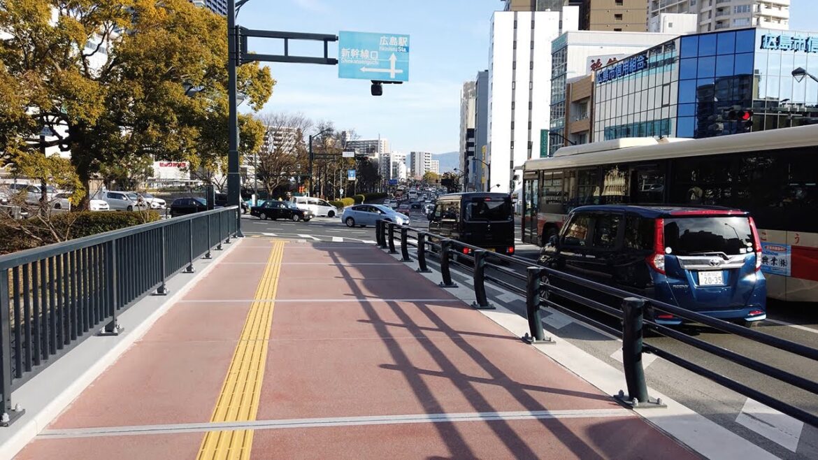 Hiroshima | walking from Hiroshima Station to Atomic Bomb Dome | 4k Hiroshima | walking from Hiroshima Station to Atomic Bomb Dome | 4k