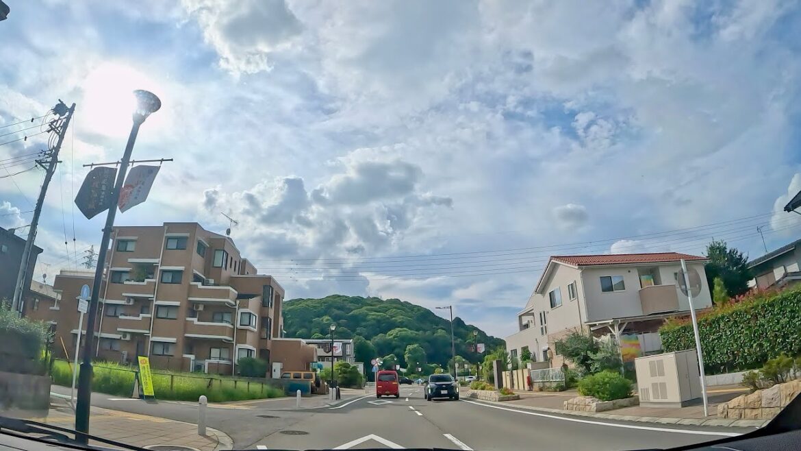 [車載動画 ドライブ] 愛知県春日井市から岐阜県各務原市の「伊木山ガーデン」へ