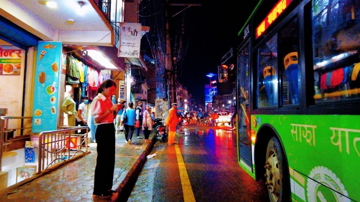 Crowded Dashain Festival Markets of Kathmandu City | Rush Hour Traffic | Travel Nepal | 4K