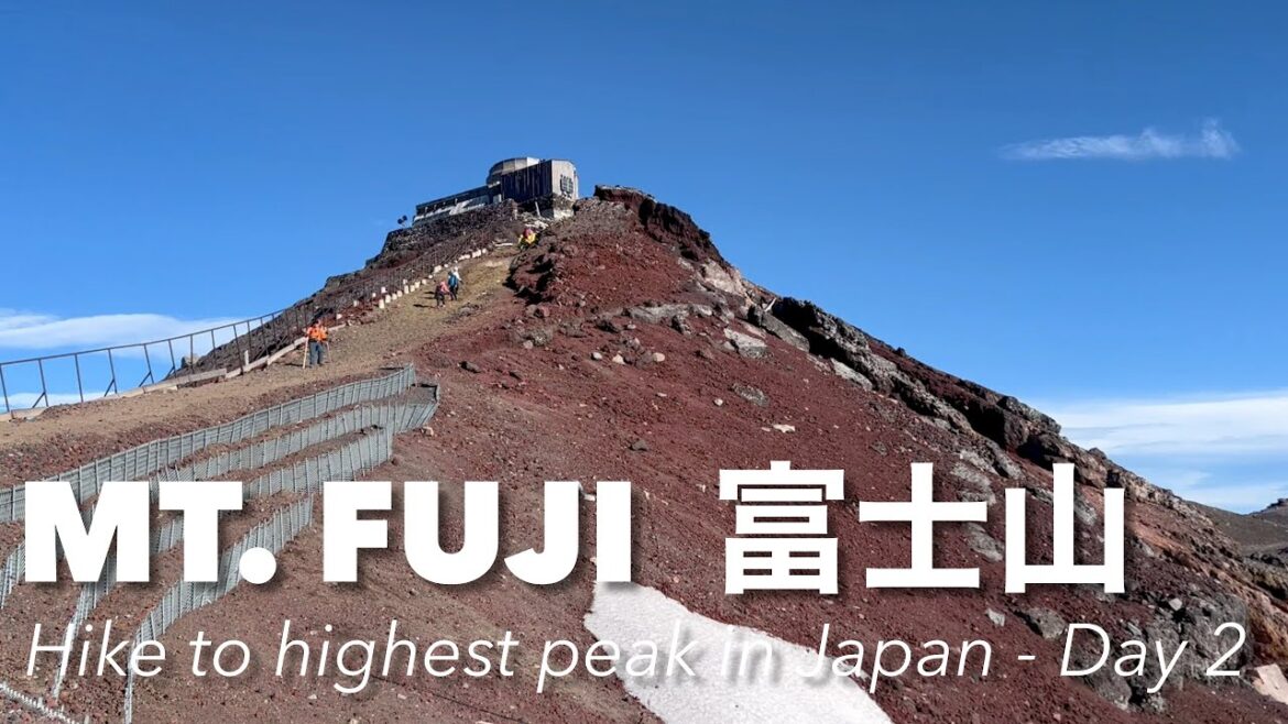 Mt. Fuji 富士 from sunrise to summit - Hiking Trip in Japan Day 2
