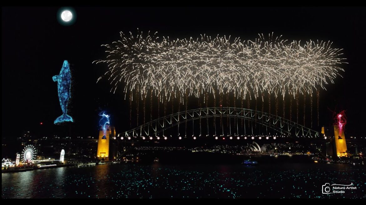 数字烟花 雪梨 Sydney Harbor Bridge Fireworks and Vivid Sydney Show VFX 4K HDR 数字烟花 雪梨 Sydney Harbor Bridge Fireworks and Vivid Sydney Show VFX 4K HDR