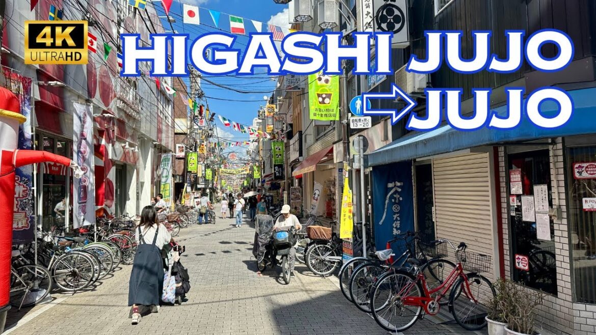 [4K] Higashi-Jujo→Jujo, TOKYO 🇯🇵🐧 Nonstop Walking Tour / 東十条→十条 東京 散歩