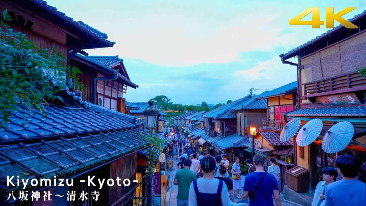 4K 京都散歩【八坂神社】～【清水寺】夕暮れでも混雑する清水を行く | KYOTO Walk | Kiyomizu Temple