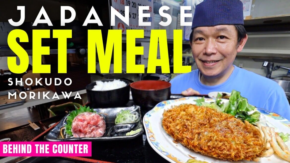 Behind the Counter at a Japanese University Set Meal Restaurant