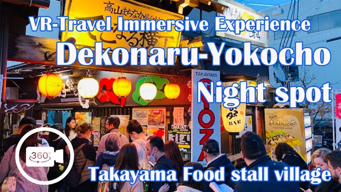 Takayama Food stall village "Dekonaru Yokocho" Mast visit Sightseeing spots at night でこなる横丁ツアー