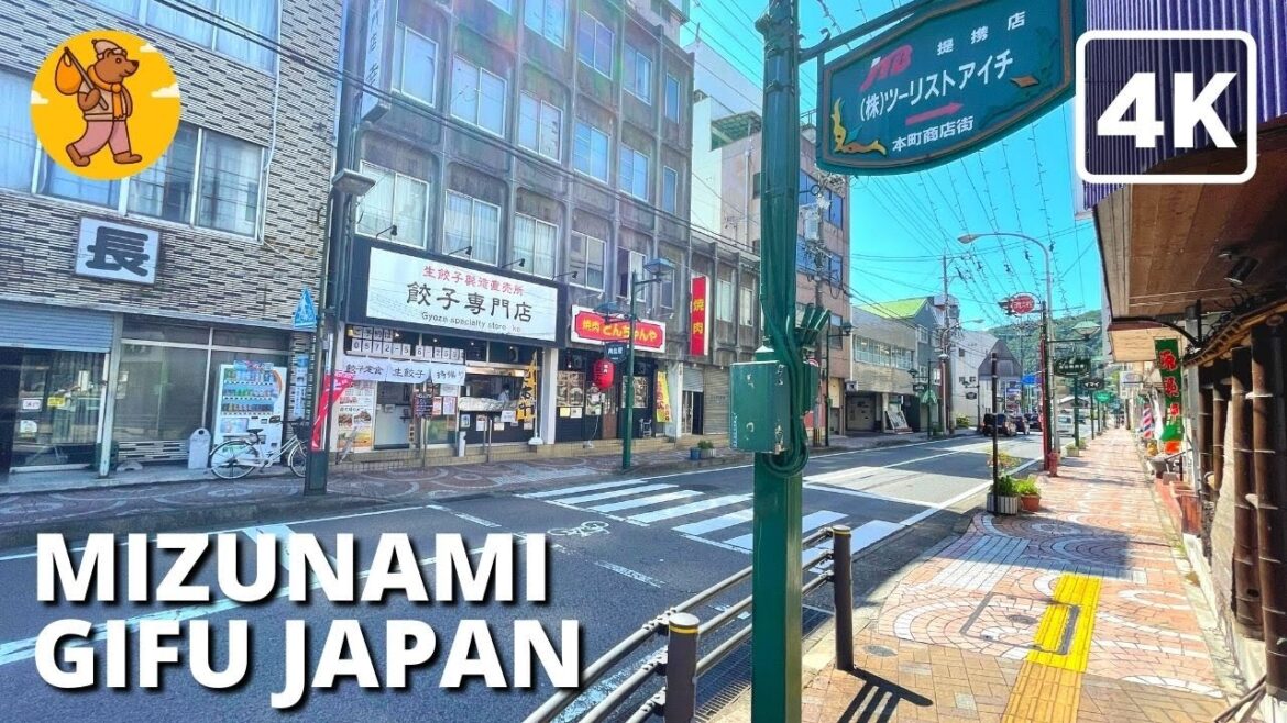 4K Mizunami Gifu Walking Tour | Japanese Countryside Walk | 🔊 Binaural Sound