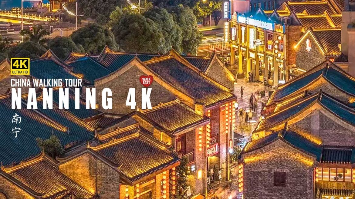 Nanning Night Walking Tour, the Stunning Capital City of Guangxi, China | 4K HDR