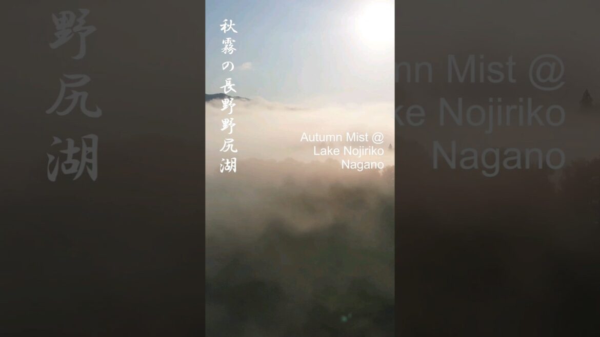 Autumn Mist @ Nojiriko, Nagano 秋霧の長野野尻湖 Autumn Mist @ Nojiriko, Nagano 秋霧の長野野尻湖