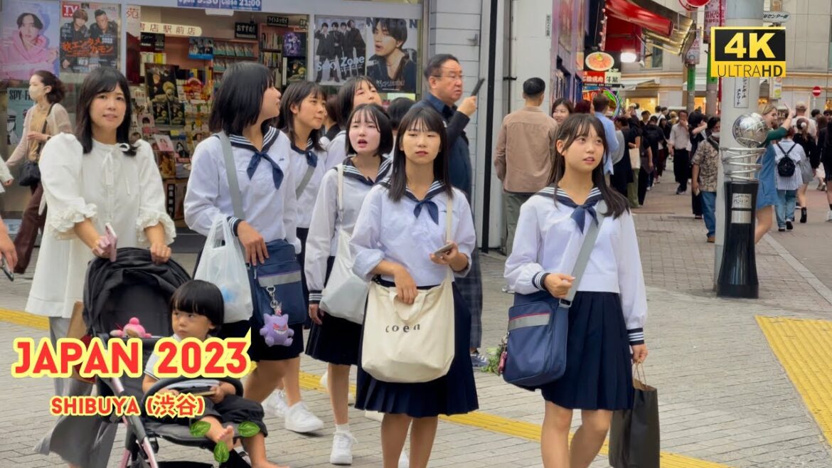 4k hdr japan travel | Walk in Shibuya (渋谷) Tokyo japan |  Relaxing Natural City ambience