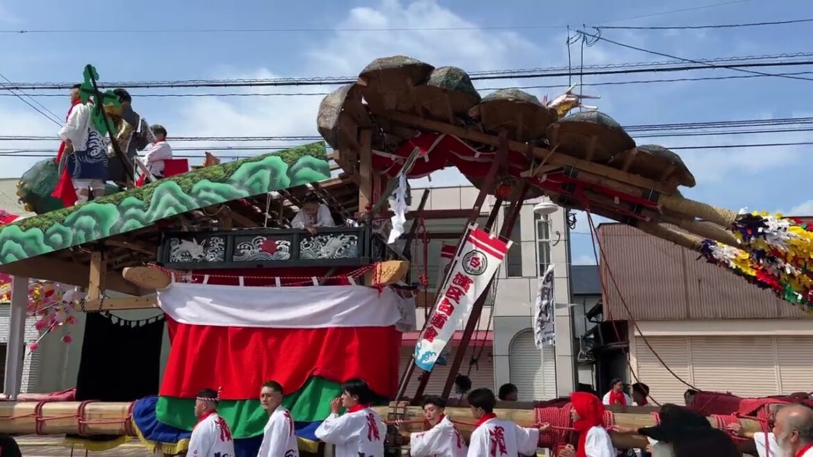 苅田山笠 町内巡行 濱区 上町区 馬場区 Kanda Yamakasa Festival, Fukuoka, Japan, sightseeing tour