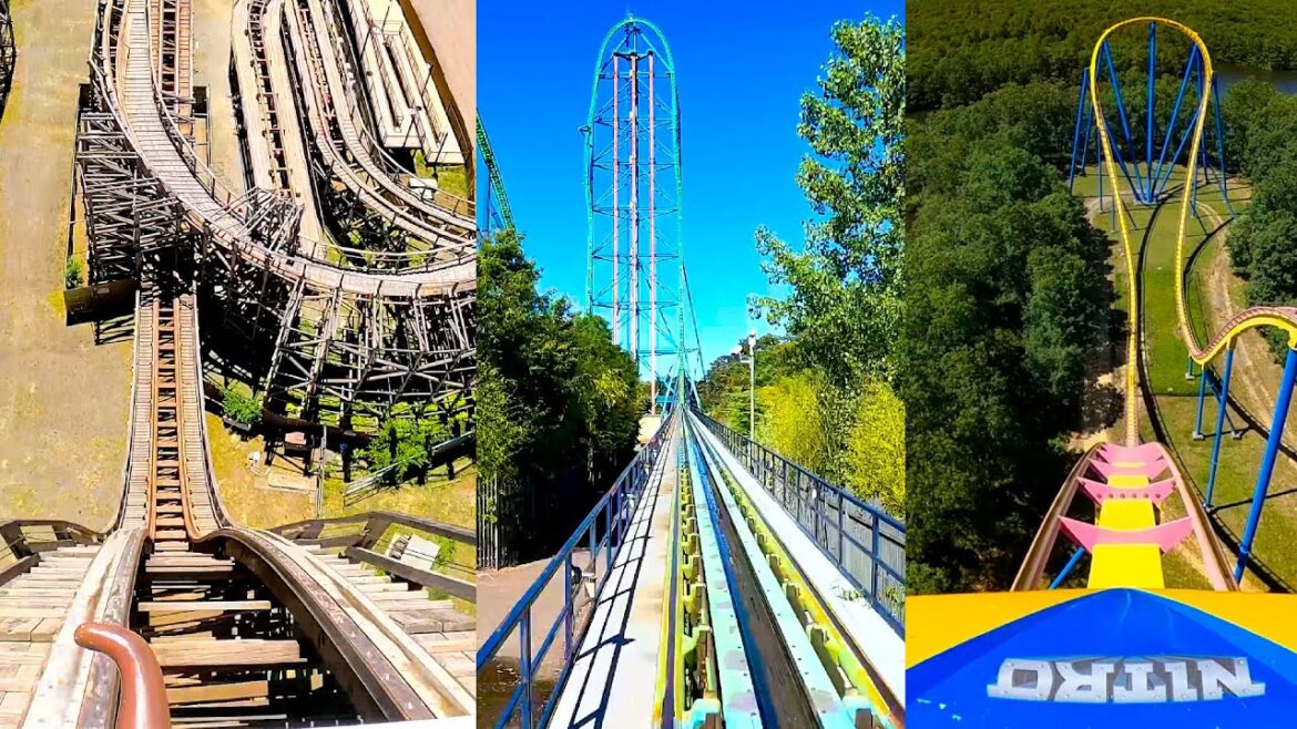 Six Flags Great Adventure Roller Coasters! 10 Awesome Front Seat POVs! Six Flags Great Adventure Roller Coasters! 10 Awesome Front Seat POVs!