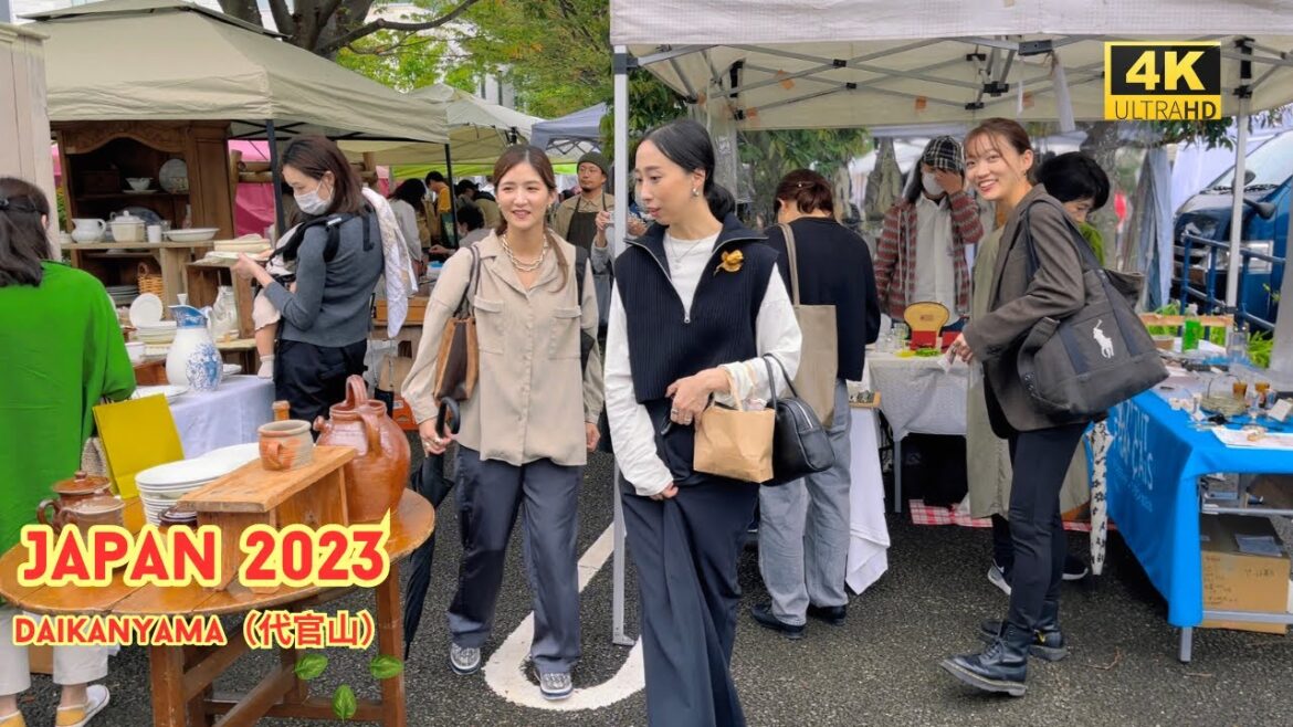 4k hdr japan travel | Light Rain Walk in Daikanyama（代官山）Tokyo japan | Relaxing Natural City ambience