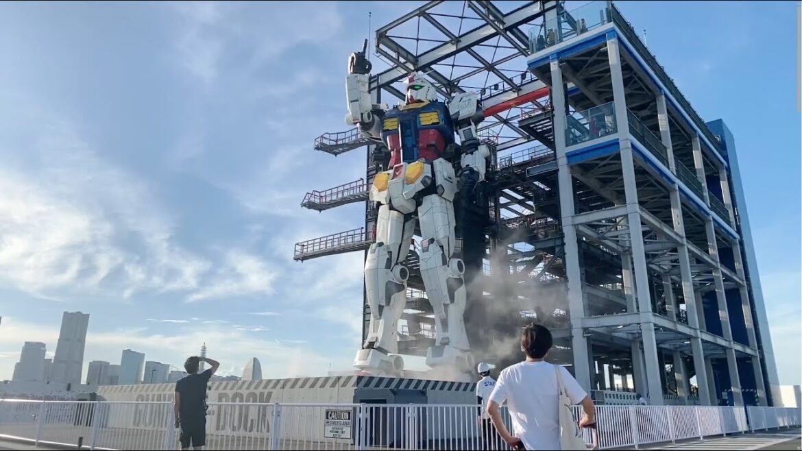 Japan Live Stream: Touring the Gundam Factory at Yokohama with Friend #ガンダム