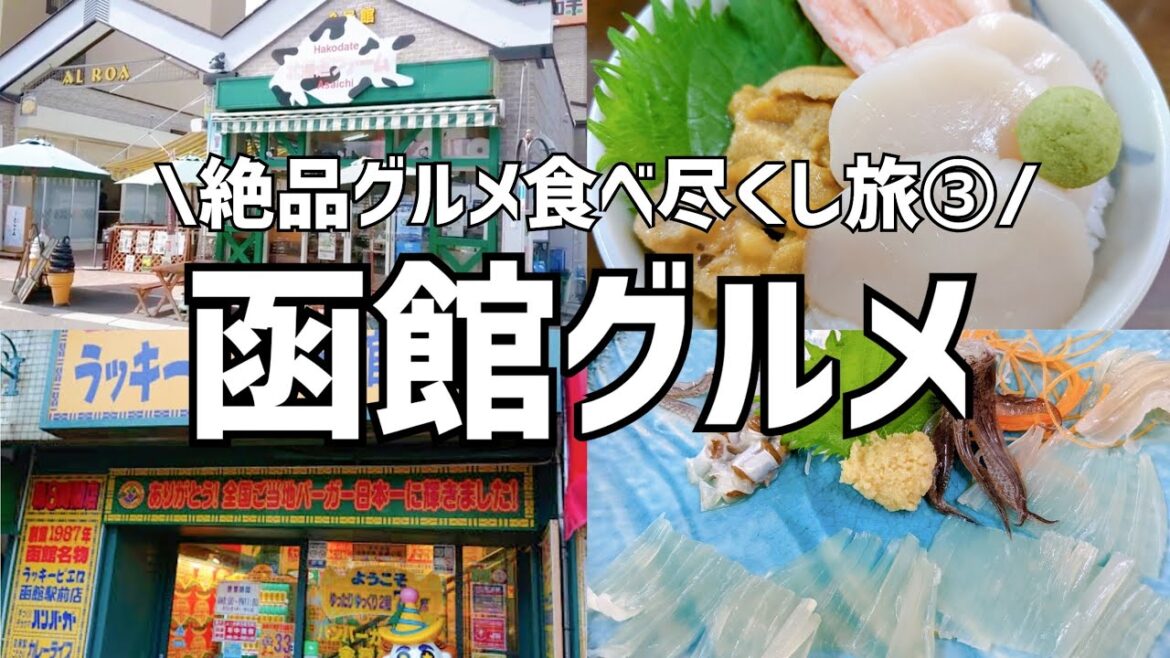 【函館グルメ食べ歩き旅行・函館旅行Vlog編】函館グルメを食べ尽くす！3泊4日函館旅行パート③