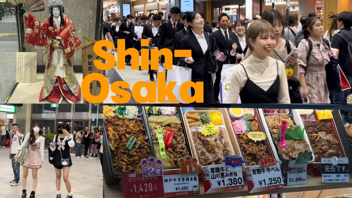 [4K] 🇯🇵 Busy Shin-Osaka Station 慌ただしい新大阪駅 (Osaka Walking Tour)