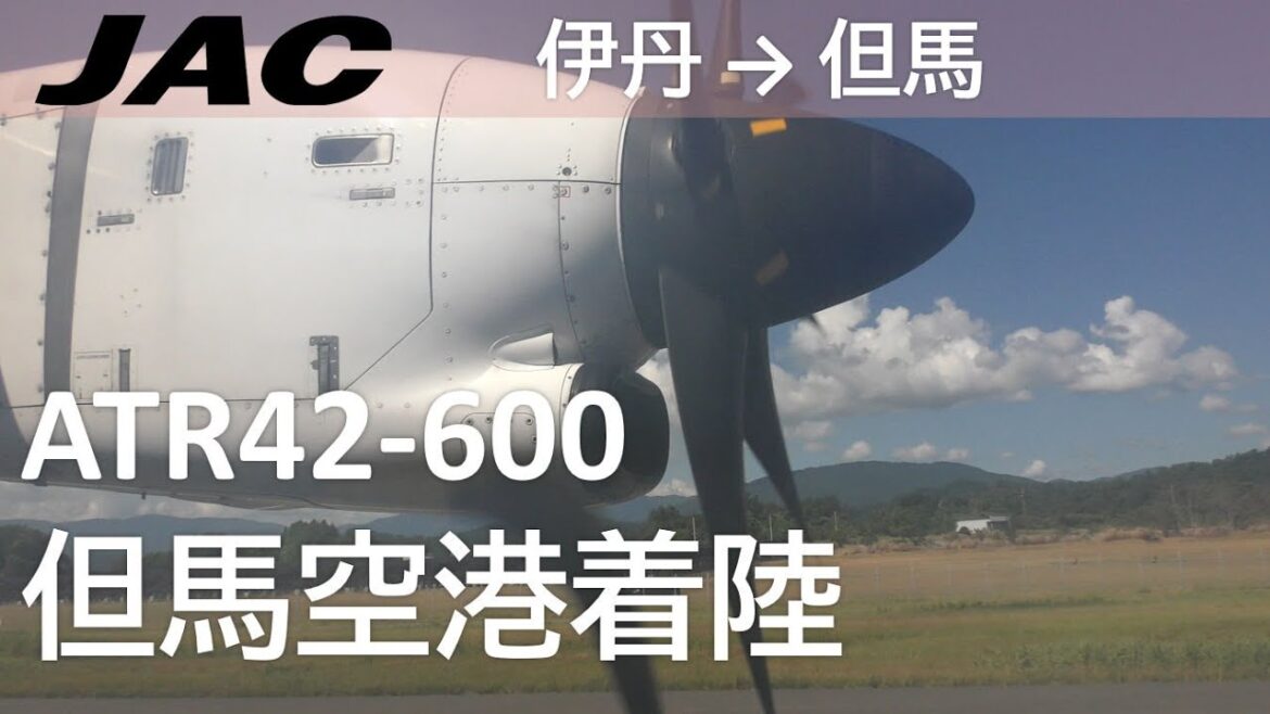 【但馬空港着陸】日本航空2321便、大阪伊丹空港→但馬空港 Final approach to Tajima Airport