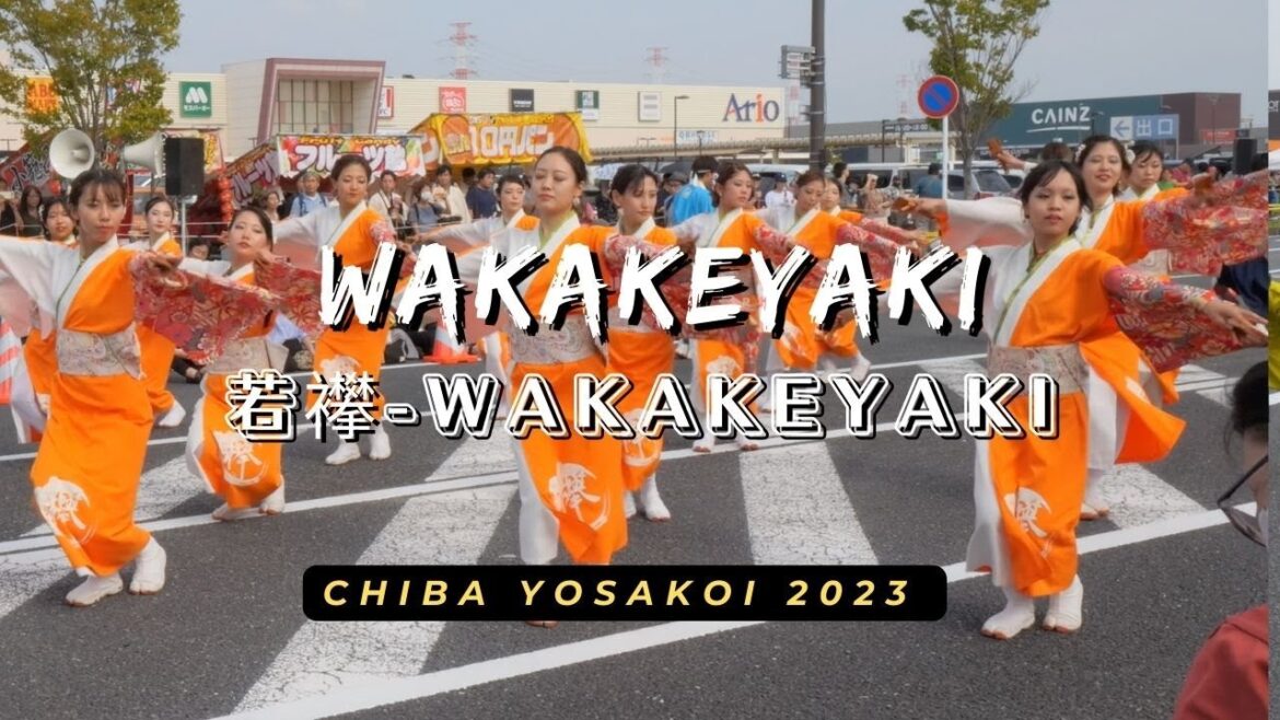「4K」Chiba Yosakoi 2023: Wakakeyaki 千葉Yosakoi2023☆若襻-wakakeyaki☆ 2023.10.1   パレードA