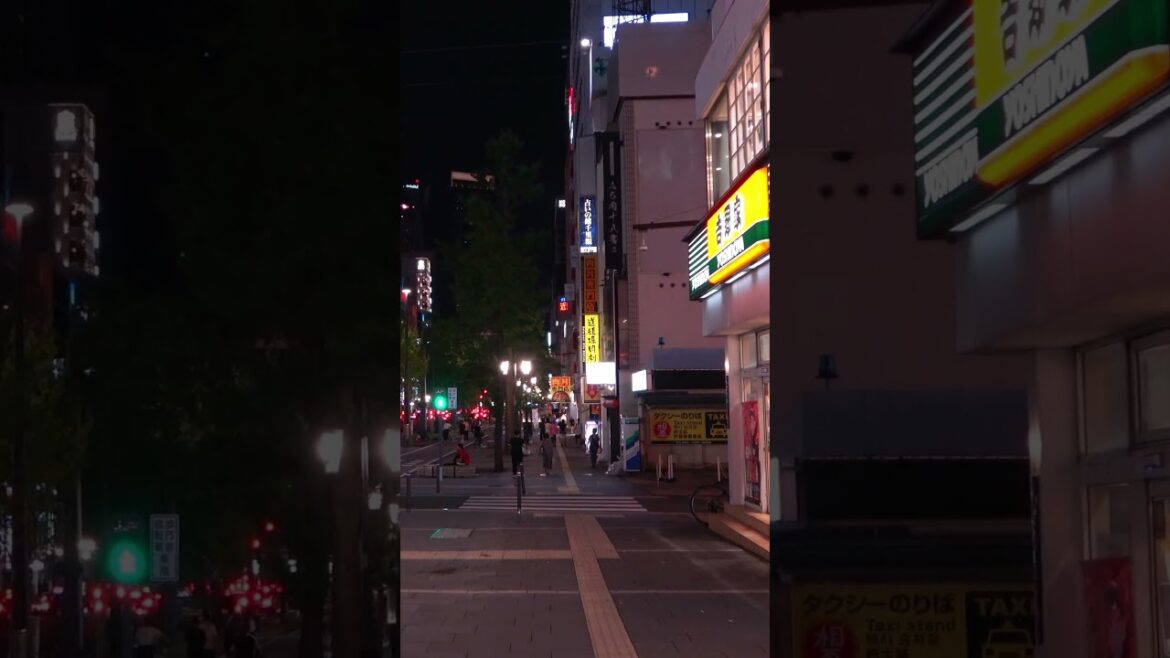 [shorts] Walking Midosuji from Osaka Station on a Summer Night - Osaka - 3 #shorts #walking