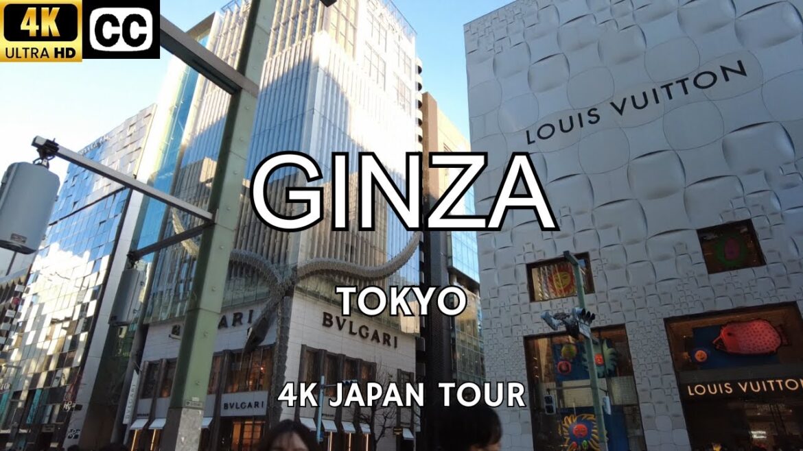 [4K] Japan Walk Tour | Ginza | Tokyo | Part 1