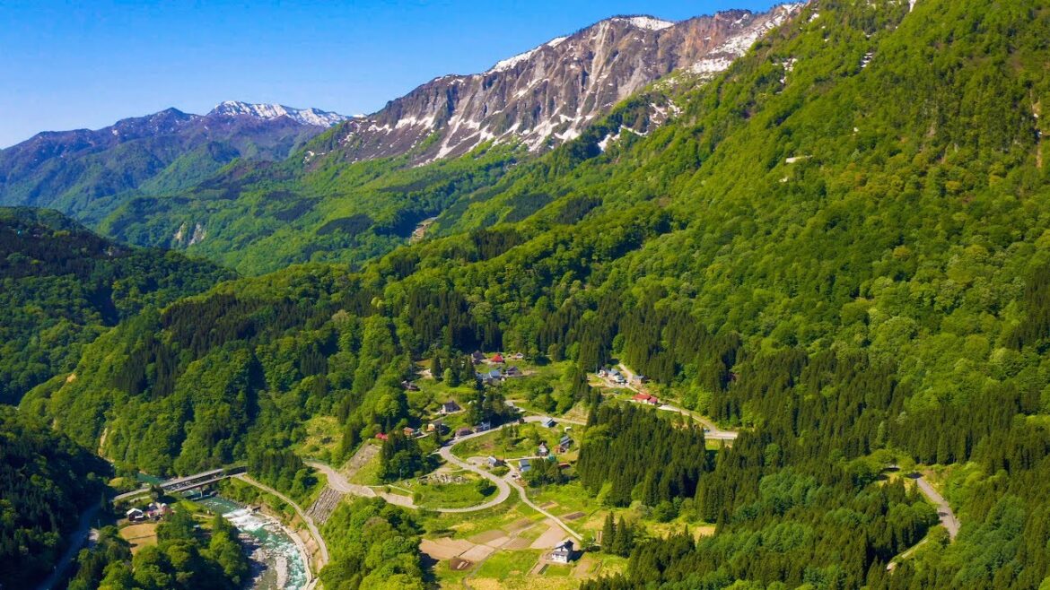 [ 4K ] 秘境 秋山郷の新緑 Secluded region Akiyamago in Fresh green season