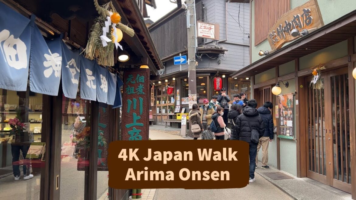 4K Japan Walk | Arima Onsen Tour | 有馬温泉 | جولة في اليابان منطقة حمامات أريما