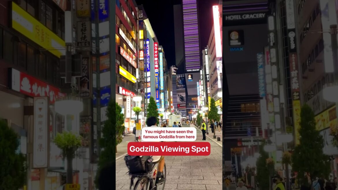 😱Godzilla takeover in Japan #japantravel #tokyotravel #japanthings #godzilla