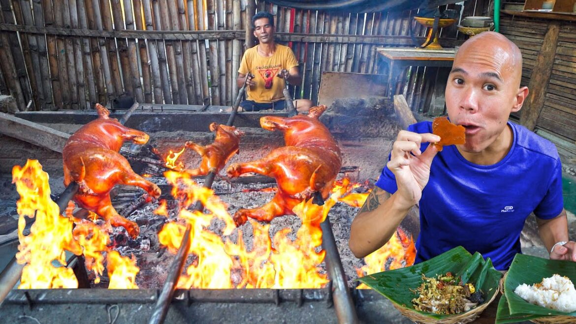 COOKING BABI GULING WHOLE ROASTED PIG + PORK FEAST IN BALI! Indonesian Street Food in Bali Indonesia COOKING BABI GULING WHOLE ROASTED PIG + PORK FEAST IN BALI! Indonesian Street Food in Bali Indonesia