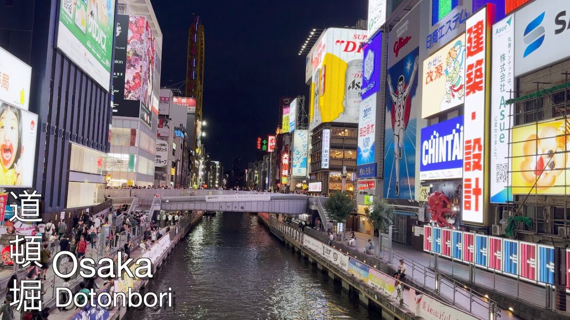 【4K Japan Walk】Osaka Dotonbori (ASMR) Osaka Japan  夜の大阪ミナミを散歩 (道頓堀 戎橋 千日前) 【4K Japan Walk】Osaka Dotonbori (ASMR) Osaka Japan  夜の大阪ミナミを散歩 (道頓堀 戎橋 千日前)