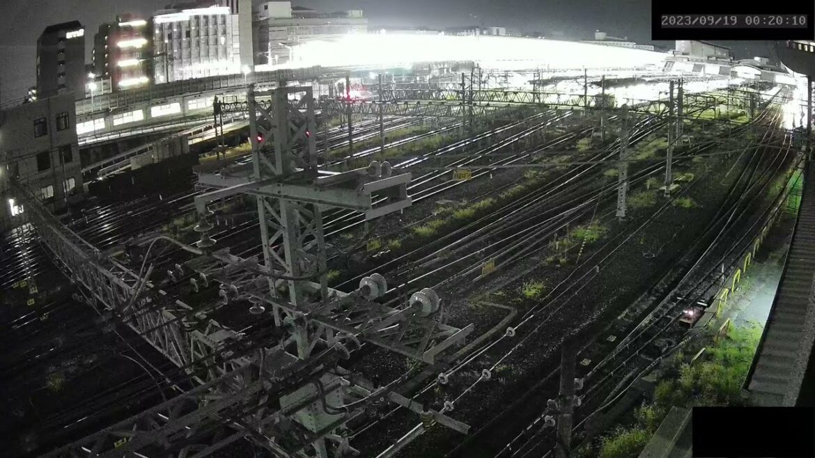 2023/09/19 0:00～【ARCHIVE】Kyoto Station Live Cam JR京都駅  鉄道ライブカメラ  京都ライブカメラ TrainCam