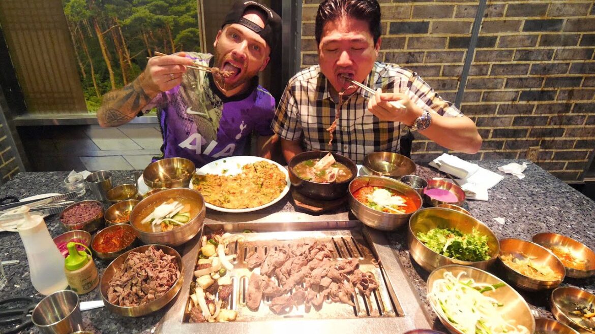 All You Can Eat KOREAN BBQ FEAST with @RockstarEater in Los Angeles, California!!