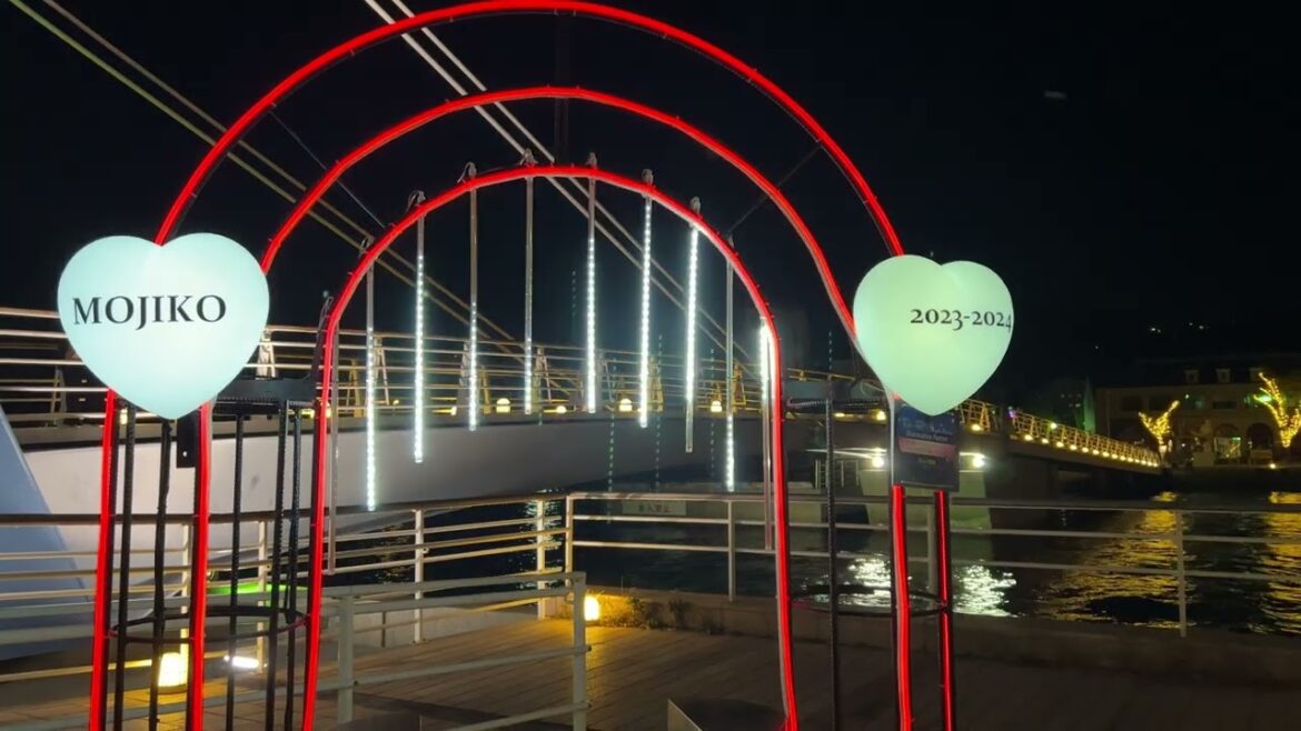 【北九州】門司港レトロ浪漫灯彩 散歩ツアー Mojiko retro, illumination, walking tour, Fukuoka, Japan