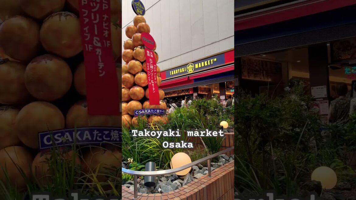 Takoyaki market osaka #japan #travel #2023 #osaka